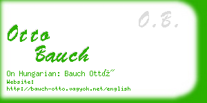 otto bauch business card